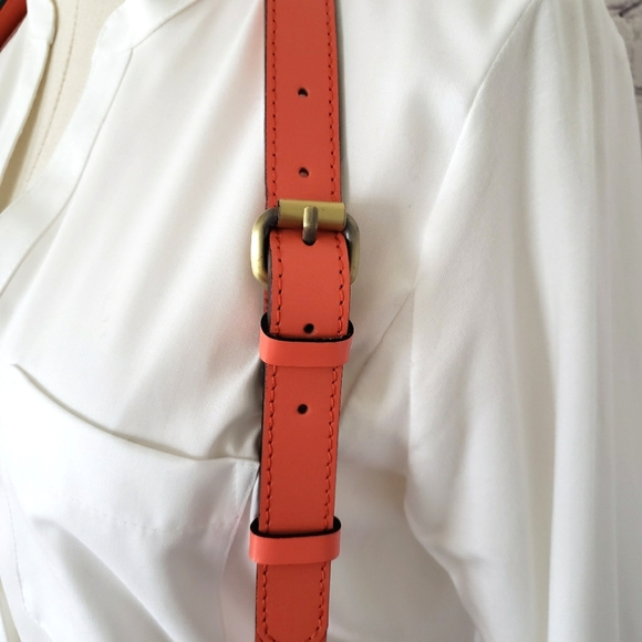 PATRICIA NASH Maribel Coral Leather Crossbody Handbag--NWT - Picture 6 of 14